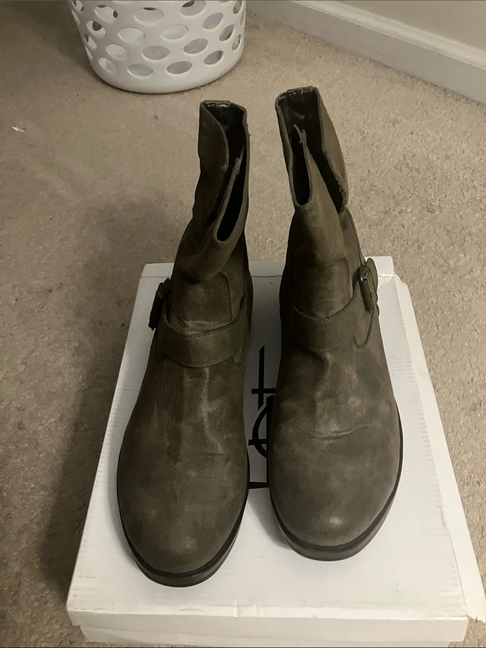 Taupe short  Ankle Boots